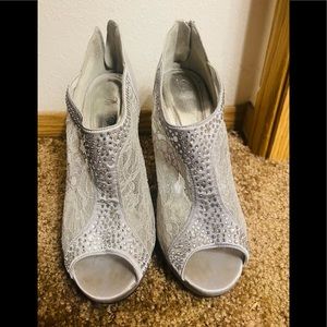 Silver Diamond High Heels